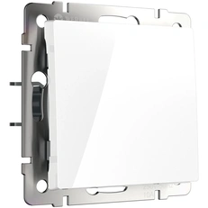 Изображение Перекрестный выключатель одноклавишный (белый глянцевый) W1113001