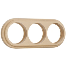 Изображение Рамка на 3 поста (светлый бук) W0035224